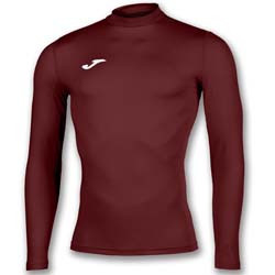 JOMA ACADEMY BRAMA BLUZA TERMICA  CU MANECA LUNGA BURGUNDI ROSU